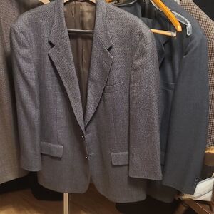 Hart Schaffner Marx Gray Textured Blazer